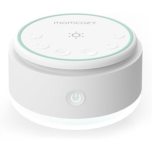 Momcozy Sound Machine for Baby-20 Soothing Sounds & Touch Light Portable White Noise for Kids & Adults for Sleeping Timer and Memory | Ideal Travel Companion & Nursery Must-Have & Outing | Shower Gift
