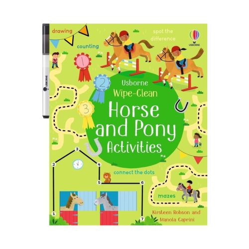 Wipe-Clean Horse and Pony Activities - (Wipe-Clean Activities) by Kirsteen Robson (Paperback)