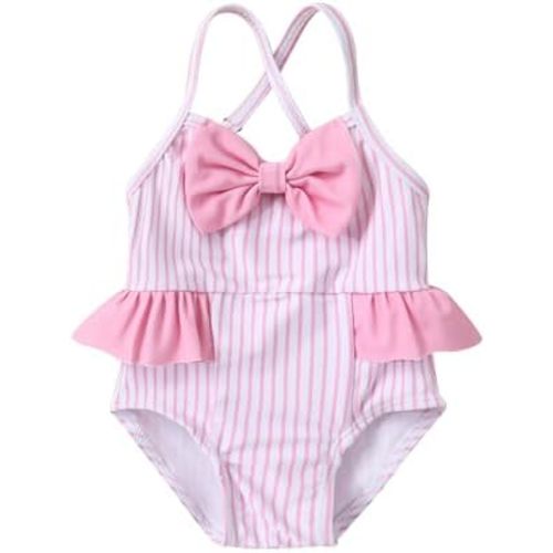 Baby Girl Watermelon Bathing Suit Dinosaur Lemon Backless Infant Swimsuit Halter Ruffle Swimwear
