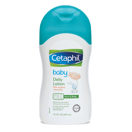 Cetaphil Baby Daily Lotion with Organic Calendula, Sweet Almond & Sunflower Oils, 13.5 oz