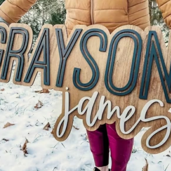 Large Wood Name Sign Nursery Name Sign Boho Nursery Sign  - Etsy