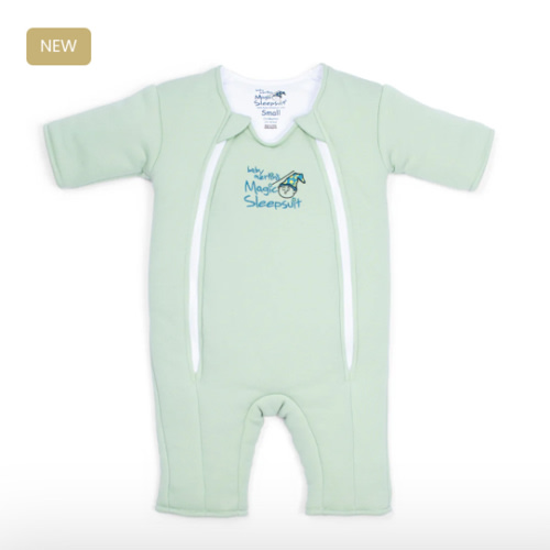 Sage Green Baby Merlin’s Magic Sleepsuit – 100% Cotton Sleep Solution