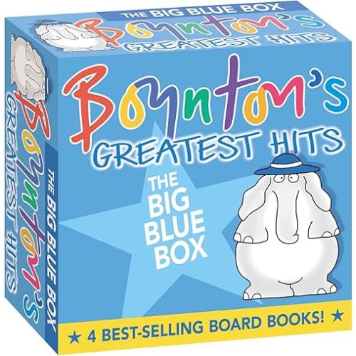 Boynton's Greatest Hits The Big Blue Box (Boxed Set): Moo, Baa, La La La!; A to Z; Doggies; Blue Hat, Green Hat Board book – October 1, 1998