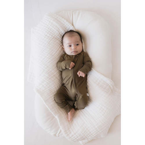 Bamboo Zip Pajamas | Olive Green ff club