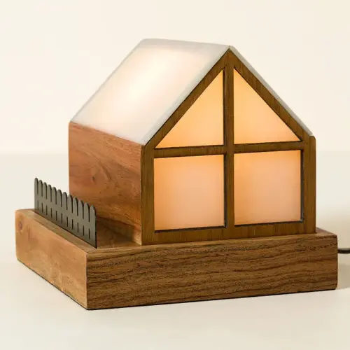 Cozy Cottage Book Stand & Lamp