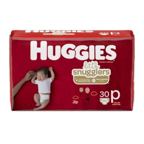 Huggies Little Snugglers Diapers, Preemie (Up to 6 Pounds), 180 Count