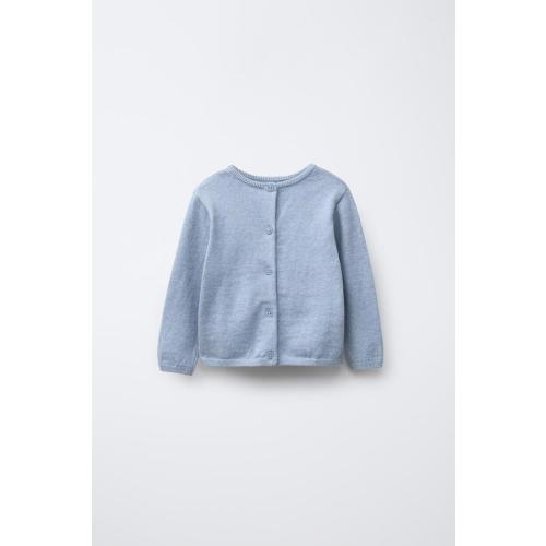 2 IN 1 COTTON AND SILK JACKET - Blue marl | ZARA United States