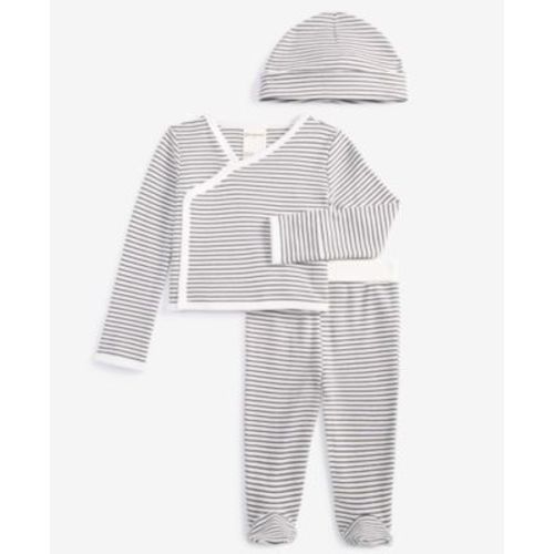 Baby Stripe Cotton 3-Pc. Set, Created for Macy's