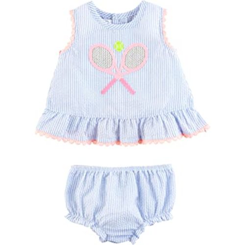 Mud Pie baby-girls Girls Pinafore Set