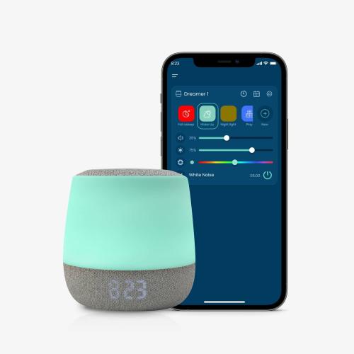 Dreamer Smart Baby Sound & Light Machine with Clock and Temperature Display