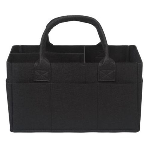 Sammy & Lou Felt Baby Nursery Diaper Storage Caddy - Black