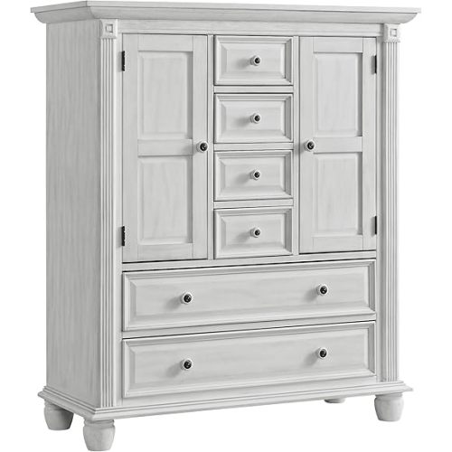 Oxford Baby London Lane 6-Drawer Chifferobe/Amoire, Vintage White