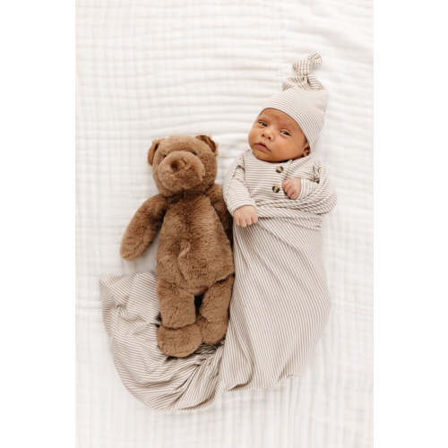 Beanie with Pom - Pewter – Lou Lou & Company
