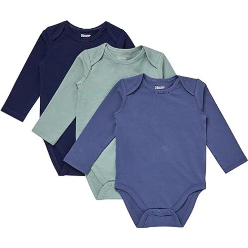 Hanes Baby Pure Comfort Long Sleeve Bodysuits (3 Pack)