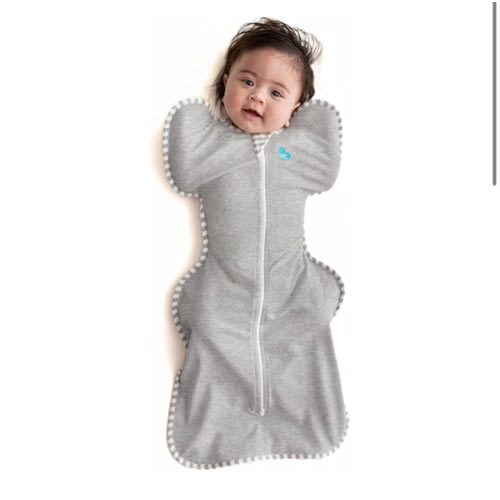 Love to Dream Swaddle UP, Baby Sleep Sack, Self-Soothing Swaddles for Newborns, Improves Sleep, Snug Fit Helps Calm Startle Reflex, New Born Essentials for Baby, Small 8-13lbs, Gray