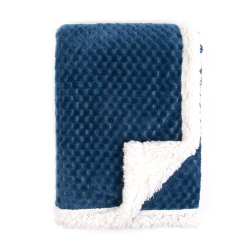 Tadpoles Popcorn Plush and Sherpa Ultra-Soft Baby Blanket
