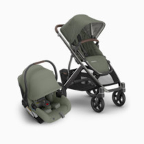 UPPAbaby Vista V3 Stroller & Aria V2 Lightweight Infant Car Seat Travel System - Evelyn