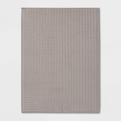 Kitchen Drying Mat Gray - Room Essentials™: Polyester Dish Mat, Machine Washable, 20"x15"