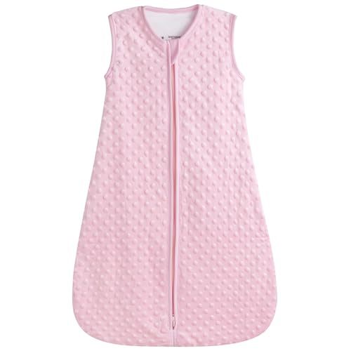 BABYINABAG Summer Model Baby Sleeping Bag and Sack, Plush Minky Dot, 1.25 Tog for Infants and Toddlers (Small (3-11 mos))
