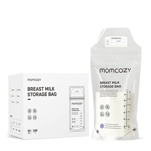 Momcozy Temp-Sensing Discoloration No-Leak Breast Milk Storing