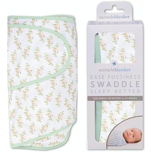 Miracle Blanket Swaddle Wrap - Boy, Girl, or Neutral Receiving Baby Blanket - Soft, Wearable Sleep Sack Essential for Newborns and Infants (Camper)