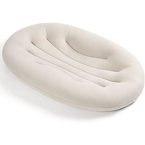 Baby Lounger for Newborn: Portable & Lightweight Pillow for Tummy Time Playtime & Diaper Changes - Skin-Friendly & Breathable for 0-12 Month Supervised Use