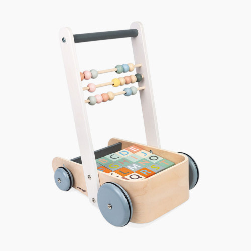 Janod Sweet Cocoon Cart with ABC Blocks