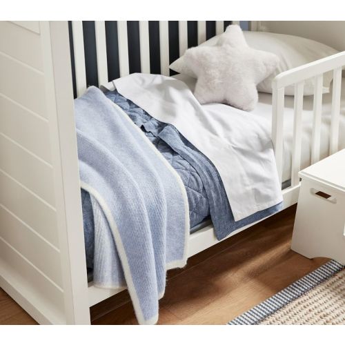 European Linen Baby Quilt | Pottery Barn Kids