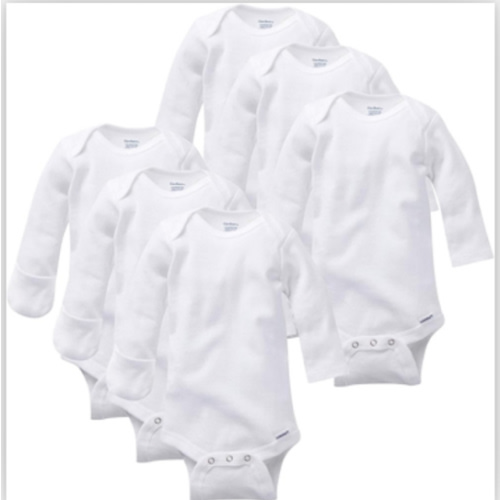 Gerber Unisex Baby Multi-Pack Long-Sleeve Onesies Bodysuit Mitten Cuff Sizes 6-Pack Mitten Cuff 0-3 Months