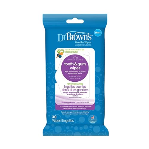 Dr. Brown's Tooth and Gum Wipes, 30 Count - Unscented - 30 Count (Pack of 1)