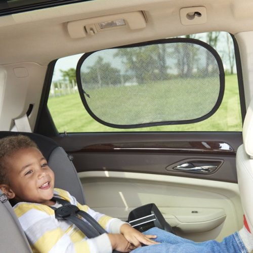 Evenflo Car Window Cling Shades Accessory, Grey Chevron