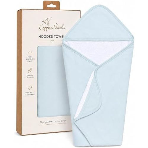 Copper Pearl Hooded Bath Towels Premium Knit/Terry Cloth Baby Towels with Hood, Pockets, and Cool Designs - Great to Gift and Make Bath Time Fun - Baby Bath Towel, Air