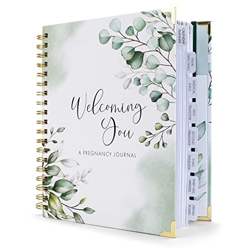 ZICOTO Pregnancy Journal and Memory Book with Stickers and Keepsake Pocket - Lovely Must Have Gift for First Time Moms to Be - The Perfect Planner to Track Your Little Ones Life-Changing Journey