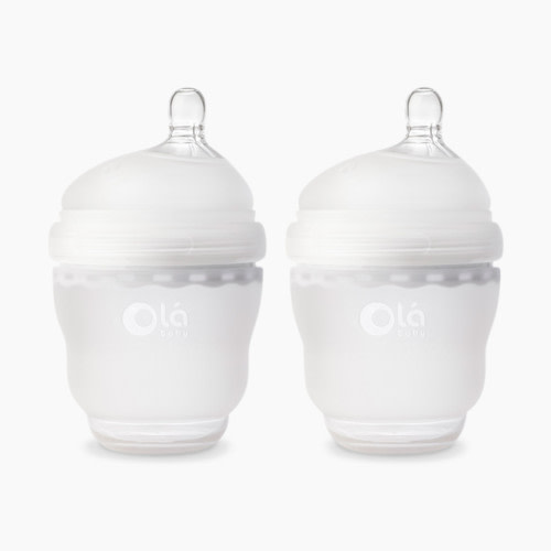 Olababy Gentle Baby Bottle - Frost, 4 oz, 2