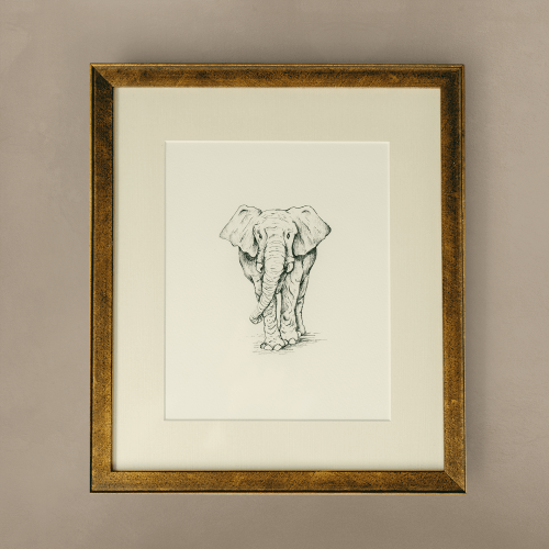The 'Elephant' Framed Art