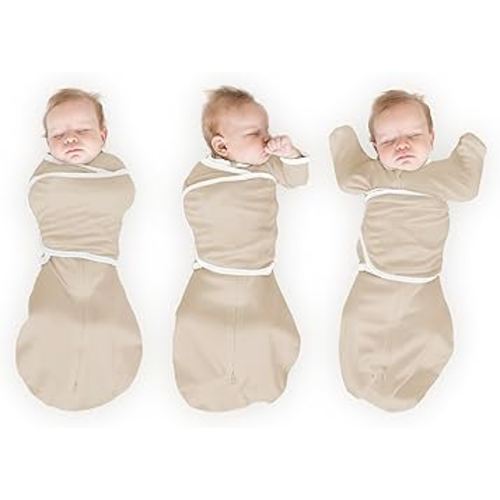 Amazon.com: SwaddleDesigns Organic 6-Way Omni Swaddle Sack, Arms Up Swaddle for Newborn, More Options to Calm Startle Reflex, Improves Sleep, Small, 0-3 mo, 6-14 lbs, Sand Dollar : Baby