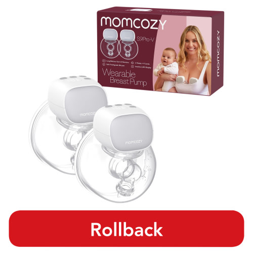 Momcozy S9 Pro-V Hands Free Electronic Wearable Breast Pump, 2Pack, Gray.