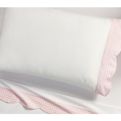 AERIN Gingham Scallop Cuff Sheet Set