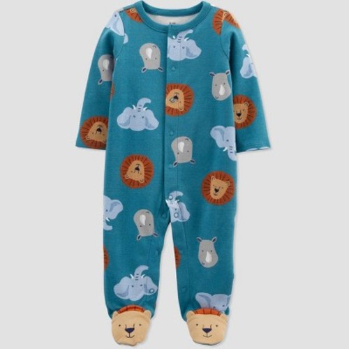 Carter's Just One You® Baby Boys' Safari Interlock Sleep N' Play - Blue, Size: Newborn