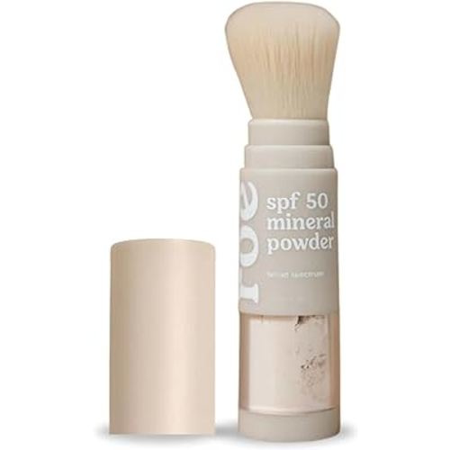 Roe Wellness- Kids SPF 50 Brush On Mineral Sunscreen Powder, Reef-Friendly, Easy to Apply for Kids, Babies & Parents
