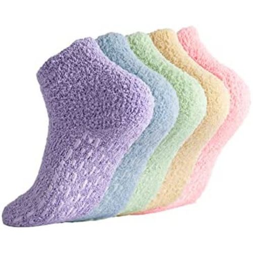 Breslatte Non Slip Socks Hospital Socks with Grips for Women Grip Socks for Women Socks with Grips for Women Slipper Socks