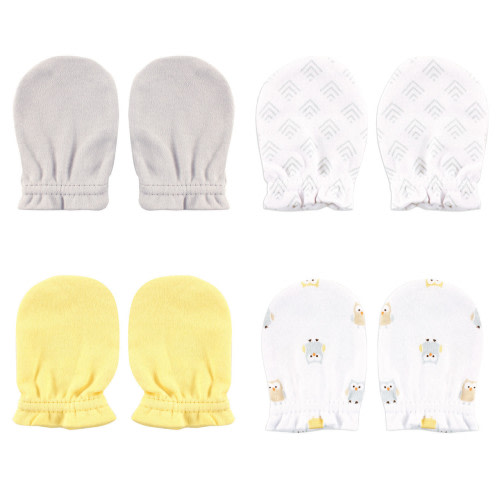 Luvable Friends Cotton Scratch Mittens, Owl