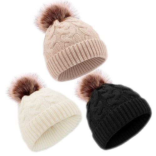 DANMY Baby Beanie Hat, Infant Newborn Toddler Winter Warm Knit Cap for Little Boys Girls, Winter Warm Hat