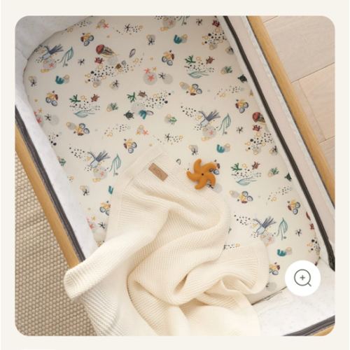 Bedside Crib Fitted Sheets 2pk Our Planet | Tutti Bambini
