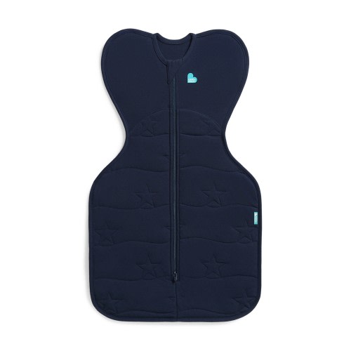 Love To Dream Quilted Stretch Cotton Swaddle Up 3.5 Tog Star Navy Size Small