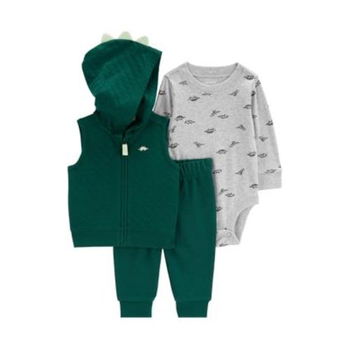 Baby Boys Three Piece Vest and Bodysuit Set