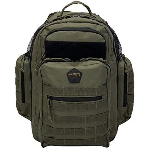 ERICA’s Diaper Bag- Backpack, with Changing Mat, Baby Wipes Pocket, Insulated Side Bottle Holders, Stroller Straps, Multifunctional, Large Capacity, Waterproof (Ranger Green)