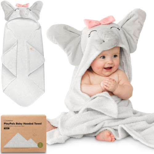 KeaBabies Organic Baby Towel with Hood
