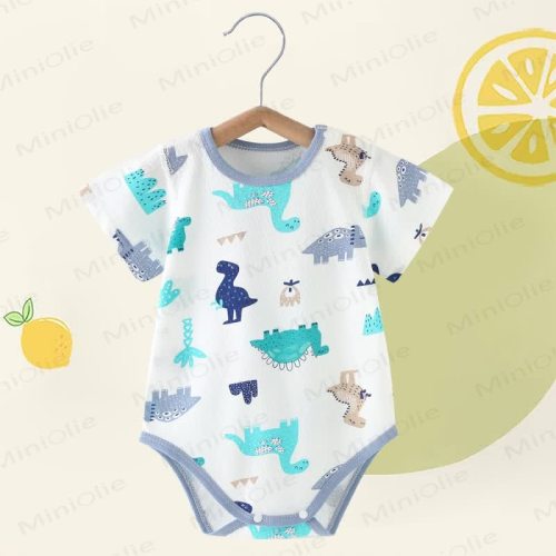 Baby Dinosaur White Bodysuit