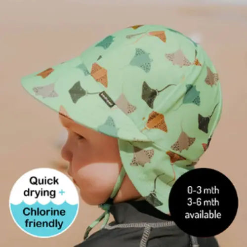 Kids Swim Legionnaire Hat - Rays - 37cm / 0-3 months / XXS